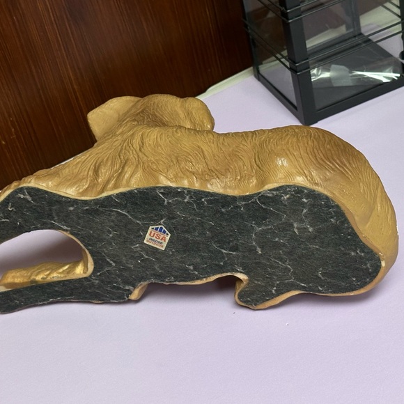 Homco Vintage Golden Retriever Dog Resin Sculpture - Picture 6 of 15